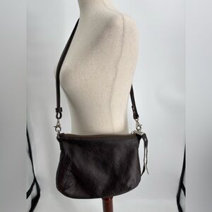 Daylin Skye Designs Handcrafted Espresso Brown Leather Crossbody Bag